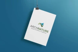 Wizualizacja logo firmy Archnature