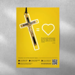 Wizualizacja projektu graficznego plakatu Powołaniówki - krzyż